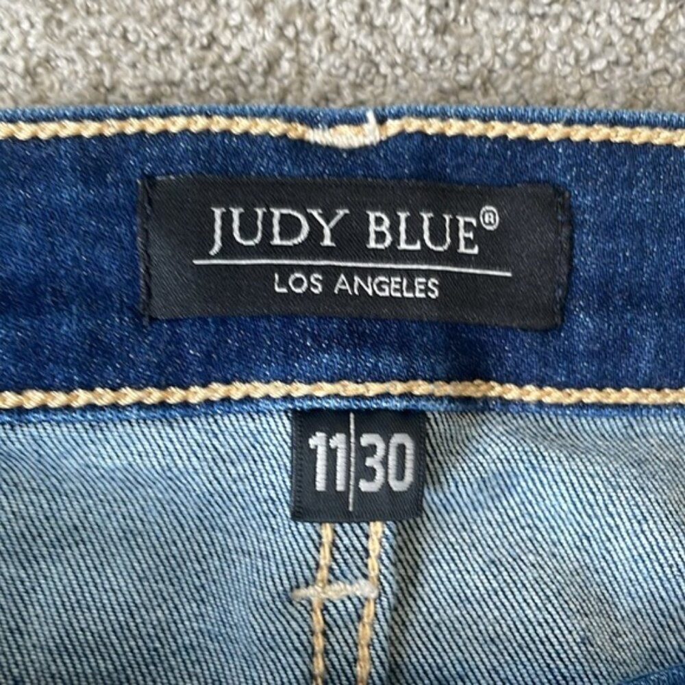 EC Judy Blue Dark Wash Flare Jeans - Size 11/30 - Picture 4 of 6
